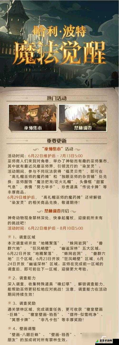 哈利波特魔法觉醒游戏全新升级，揭秘6月15日更新内容亮点，角色技能调整与全新玩法等你来探索