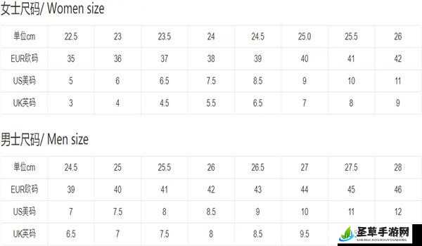 国内尺码与欧洲尺码表黑相关内容
