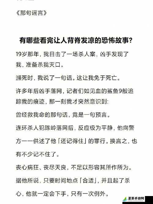 凌晨三点播放的视频叫什么：恐怖故事集