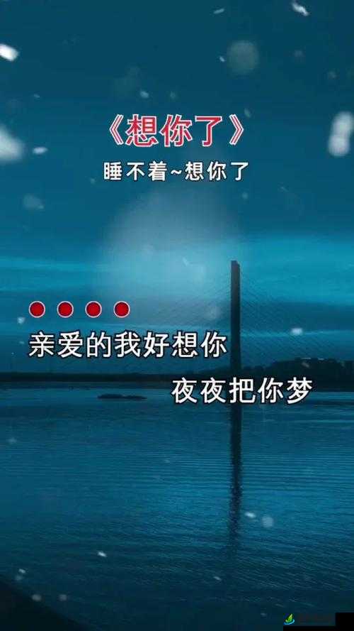 亲爱的我好想你夜夜把你梦说说：相思无尽处